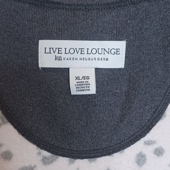 Live Love Lounge Karen Neuburger Womens Tank XL Leopard Print Pink PJ Pajama Top - Picture 6 of 6